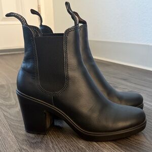 Blundstone Heeled Black Leather boots